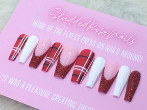 Crimson Pleated